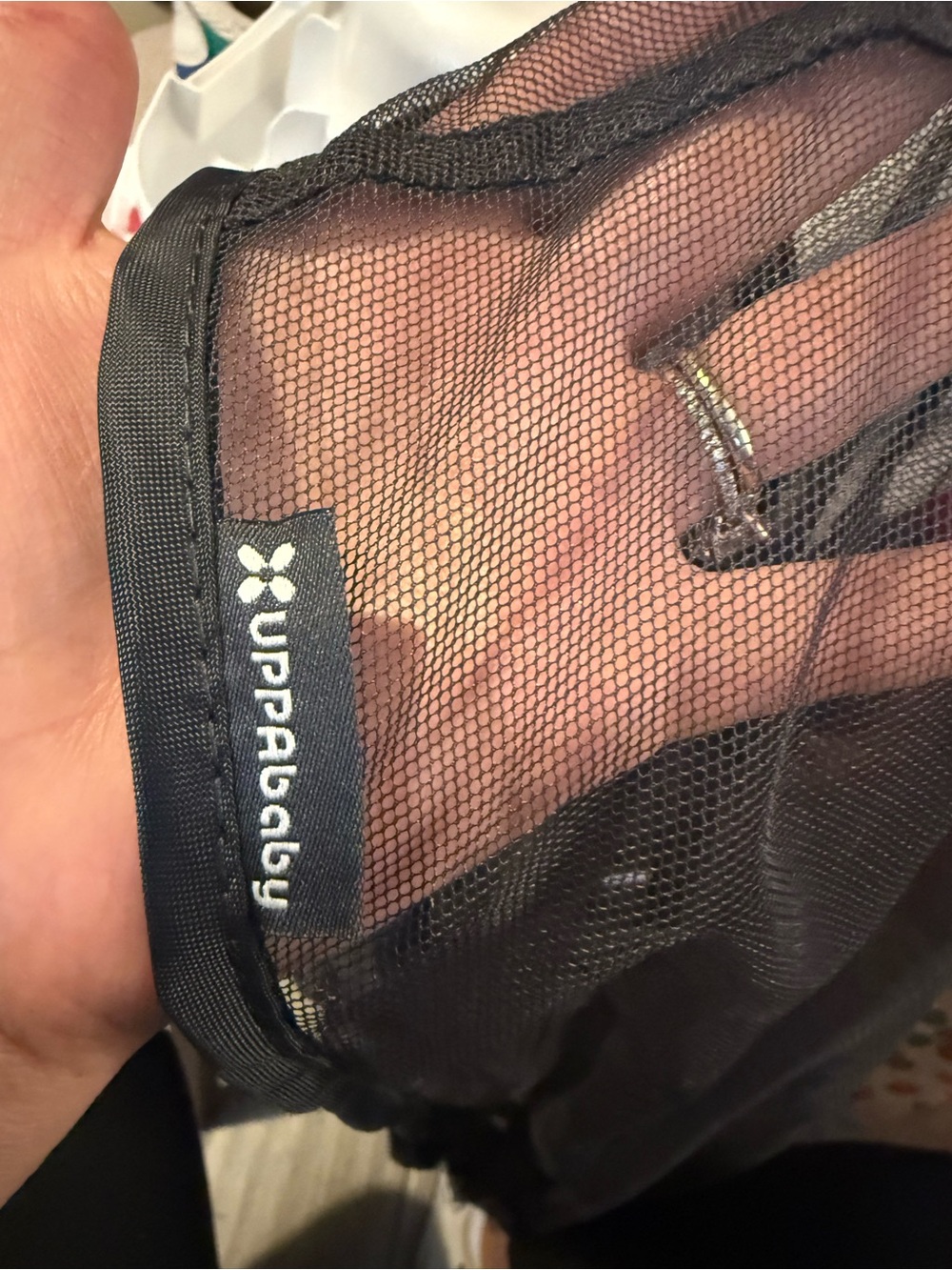 Black Mesh Stroller Cover